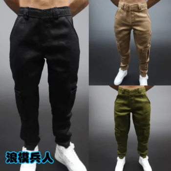 1/6 Scară de sex masculin haine Multi-buzunar împânzit casual pantaloni scurți de marfă se potrivesc 12 cm figurina model de corp