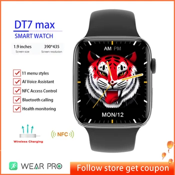 1.9 Inch Smartwatch DT7 Max Smart Watch Pentru Barbati Femei Uita-te la Seria 7 NFC Fitness Brățară Ceas de mana Barbati Ceas PK IWO W27 Pro