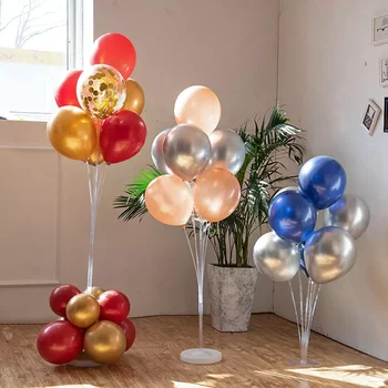 1 Set de Baloane Titularul Coloana Suport stativ Autocolante pentru Nunta, Petrecere de Aniversare pentru Copii Copil de Dus Decor Baloane Accesorii