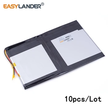 10buc/Lot 3.7 V 9500mAh 40116135 litiu Li-ion polimer baterie reîncărcabilă pentru tablet pc POWER BANK telefon mobil PAD DVD Naptop