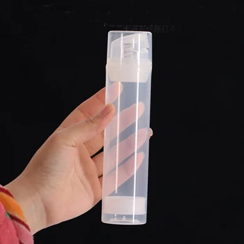 150ML de plastic transparent airless sticla transparente cu pompa si capac transparent pentru ambalare a produselor cosmetice