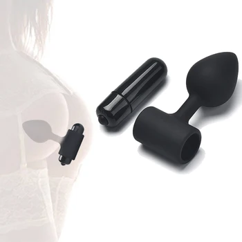 18+ Cur Anal Plug Jucarii Sexuale Pentru Femei Barbati Silicon Moale De Masaj Erotic Stimulator Vibrator Vibrator Anal Jucării Pentru Adulți Produs Plug