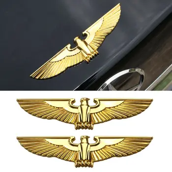 2 buc Eagle Hawk Auto Auto Autocolante Metalice Emblema 3D Insigna Masini Universale Partea de Corp Marca de Aur