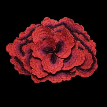 20*15 cm mare 3D floare trandafir bujor patch-uri Brodate îmbrăcăminte Aplici coase Pe Patch-uri de Haine cheongsam rochie de mireasa Accesorii