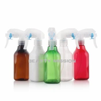 200ML Maro/Alb/Clar/Rosu/Verde Pătrat Sticla de Plastic Cu Trigger Spray Pompa , 200CC Toner Goale / Apă Ambalaj Sticla