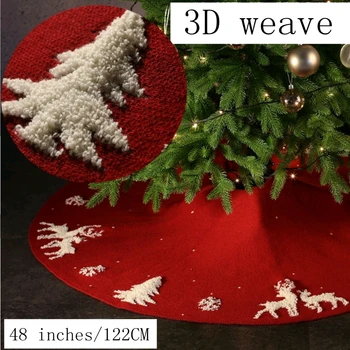 2020 tricotate elan de Crăciun decorare copac fusta de lână copac jos trei-dimensional terry reni loc layout 48 cm