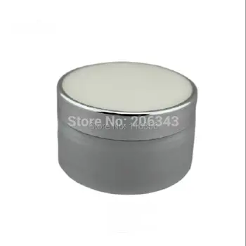 30G sticlă mată crema borcan,container cosmetic,,crema borcan,Cosmetice Borcan, cu capac de argint