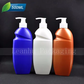 500ml X 15 gol lotiune cosmetice HDPE recipient cu lotiune pompa ,sapun lichid, sticle de șampon , 500cc crem pompa de sticla