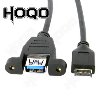 50cm USB 3.0 de Tip O Femeie la USB 3.1 Tip-E Panoul Frontal Antet de Extensie Cablu USB de Tip E cu Montare pe Panou, pe Cablu