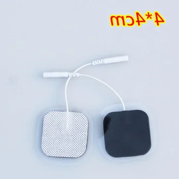 50pcs/lot(25 perechi) 4*4cm Zeci de Electrod Pad Pin Tip de Terapie Fizica Masaj Electric Digital Aparat de Masaj fizioterapie