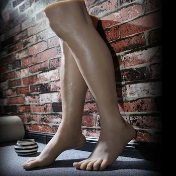 57cm Real Picior de sex Masculin Art Manechin Papusa Pantofi Sânge Vesse Silicon Fotografie de Stocare Model Toe Os Versiunea Gel de Siliciu 1 BUC D069