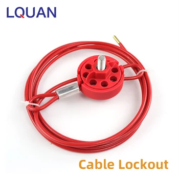 5PCS Roată de Cablu de Blocare Reglabil Universal de Blocare cu Cablu din Sârmă de Oțel Cu PVC Industrial Cablu