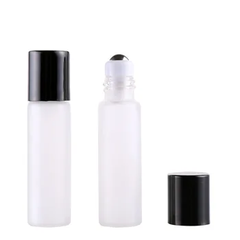 5ml sticlă mată, rola pe sticla metal Role Bile de sticlă cu role portabil parfum sticla cu capac de metal mini eșantion mic
