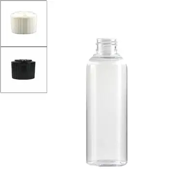 5oz/150mlempty sticla de plastic , clar sticla pet cu negru/alb spouted capac