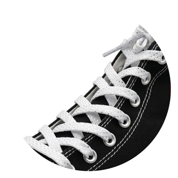 8MM Destul de Accesorii Pantof Alb Negru Plat Tip Șireturile de Calitate de Top Metalic Fire Dantele Pentru Panza de Boot DressShoe