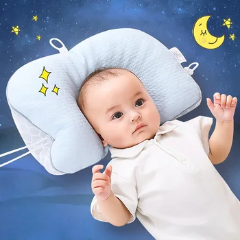 Baby Perna Reglabil Furtun în Formă de Anti-bias Cap Perna Respirabil Copilul de Corecție Speciale în Formă de Pernă pentru Copii Produse pentru Copii