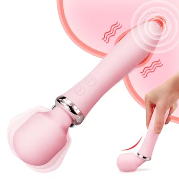 Baghetă Magică puternic Vibrator Dual Motors Penis artificial Vibratoare Jucarii Sexuale pentru Femei G-Spot Masturbari Masaj sex Feminin Jucarie pentru Adulti 18