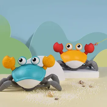 Baie copii Jucarii dragute de Inot Mare Crab Cablu de Învățare pentru a Mers pe jos Cadă Jucăriile pentru Sugari Apă Jucărie Clasic pentru Copii