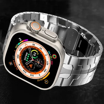 Banda din Oțel inoxidabil Curea Pentru Apple Watch Serie 8/7/6/5/SE Ultra 49mm 44mm 42mm 40mm Curea de Metal Accesorii