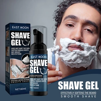 Bărbați Cremă de Ras Curățare Blând Netezirea Nedureroasa de Îndepărtare a Părului Perfect Barba Spumă Potrivită pentru Pielea Profesionale