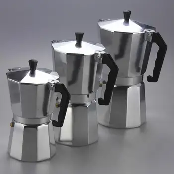 Cafea Mocha, Espresso Filtru de Oală Filtru de Cafea Moka pot 1cupa/2cup/3cup/6cup Plită Filtru de Cafea Octogonal Ibric de Cafea