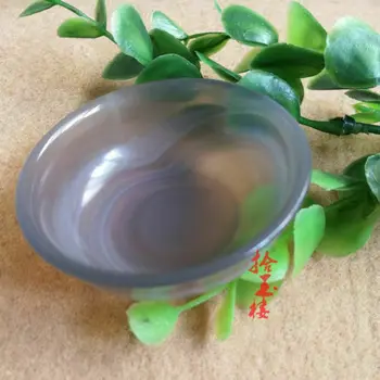China manual de jad sculptură Kung Fu ceașcă de ceai castron pure naturale agat castron de ceai