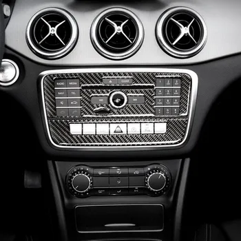 Consola centrala Aer Conditionat CD Capacul Panoului Ornamental Pentru Mercedes Benz X 156 W176 CLA C117 GLA-O Clasă Fibra de Carbon