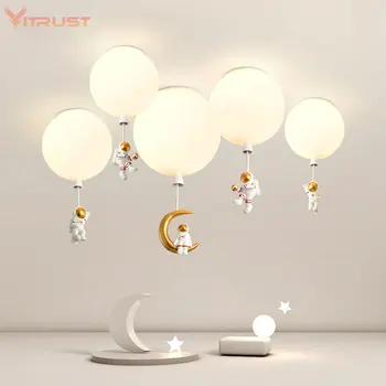 Creative Astronaut Lampă de Tavan pentru Dormitor Copii Interioară corp de Iluminat