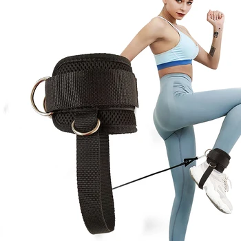 Curea glezna Femei Bărbați Mita Căptușit D-inel Reglabil Glezna Bretele pentru Glezna Mansete Glute Piciorul cap la cap Antrenament Exercițiu de Fitness