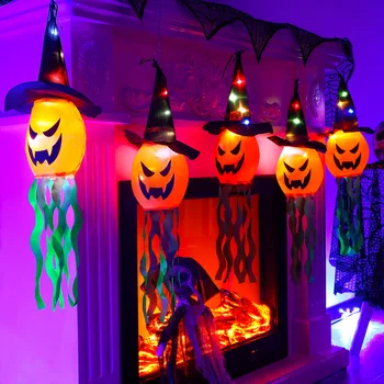 Decor De Halloween Tesatura Usoara De Dovleac Fantoma Ornament Curte Interioară, Cameră Agățat De Perete Atmosfera Accesorii Decor