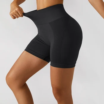 Doamnelor Fitness, pantaloni Scurți de Înaltă Talie Yoga pantaloni Scurți fără Sudură Jambiere Sport Dresuri Opace Pantaloni Jambiere calções