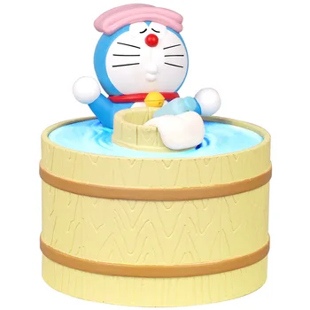 Doraemon Kawaii Desene Animate Umidificator Doraemon Stil Japonez Butoi De Lemn Din Jur Drăguț Umidificator Baie Doraemon