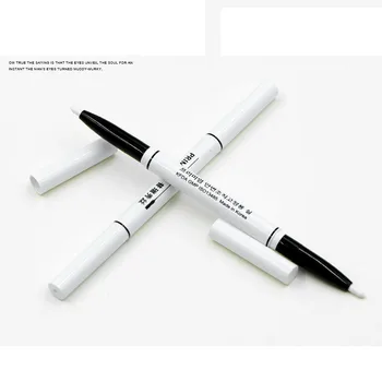 Două capete Piele Alb Marker cu Ultrasunete Cuțit Dublu Pleoapei Linie Sculptură Scrib Pix Plastic Micro Design Pen