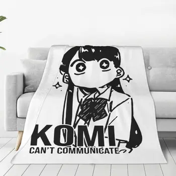 Drăguț Komi San Anime din Fleece Pături Uimit Active Pătură pentru Pat Birou Ultra-Pat Moale Covor
