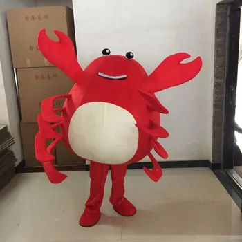 Face EVA Material Crab Roșu Costume Mascota Unisex Desene animate Îmbrăcăminte Cosplay Personalizat Dimensiune Adult Fantezie Rochie de Petrecere de Carnaval