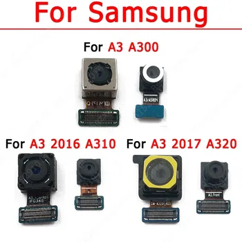 Fata Originale Camera Din Spate Pentru Samsung Galaxy A3 2016 2017 A300, A310 A320 Spate Frontală Selfie Camera Din Spate A Modulului De Piese De Schimb