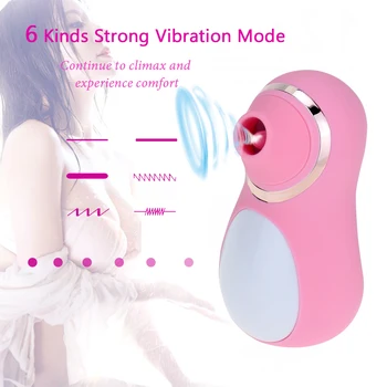 Femeie Suge la Sân Vibrator pentru Femeie Oral Clitoris Stimularea punctul G Biberon Fraier Erotic Desene animate pentru Adulti Jucarie Sexuala Femeie