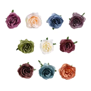 Flori 50pcs Simulare Trandafiri 50pcs/set Artificiale Grădină Fals Nunta Scame Petrecere Pânză de Mătase Acasă în mod Natural cu Diametrul de 8.5 CM Muguri
