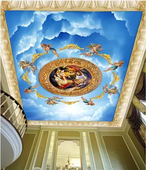 Foto personalizate 3d plafon picturi murale de perete de hârtie European sky angel decor pictura picturi murale 3d tapet pentru pereți 3 d