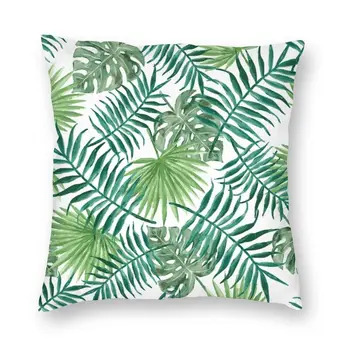 Frunze tropicale Plantele Arunca Pernă Acasă Decorative Personalizate Pătrat de Vară Frunze Verzi Pernele de Acoperire Pillowcover pentru Canapea