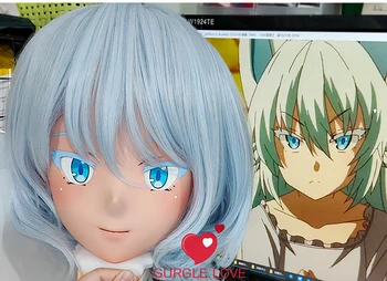 (GLK20)a Personaliza Personajul Rășină cu Capul pe Jumătate Japonez Animego Cosplay Travestiuri Papusa Anime Kigurumi Masca Cu Ochii Si Peruca