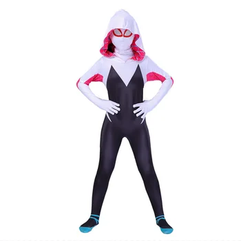 Gwen Costum Cosplay Anime Îmbrăcăminte Fata Costume de Halloween pentru Copii Salopeta Catsuit Zentai Una-Piese Deghizare Femei Carnaval
