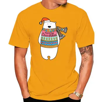 HERSD Mare Urs Polar Figurina Maneci Scurte t Shirt pentru Barbati de Cauzalitate