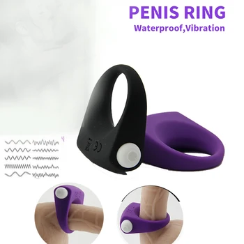 Inel de penis Penis Inele Cockring de sex Masculin Ejaculare Întârziată Vibrator Maneca G spot Stimulare Clitoris Jucarii Sexuale pentru Barbati Sex-Shop