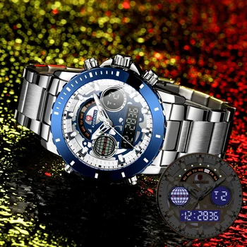 KADEMAN Ceasuri Pentru Barbati de Lux de Top de Brand de Afaceri Cuarț Bărbați ' s Ceas din Oțel Inoxidabil rezistent la apa Ceasul Om Relogio Masculino