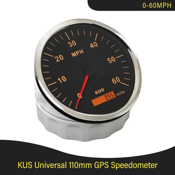 KUS Impermeabil 110mm GPS Vitezometru Indicator de Viteză 0-60 MPH ODO pentru Masina Barca Motocicleta, Camion, ATV-uri 9-32V Universal