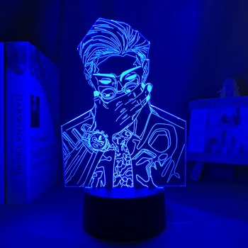 Kento Nanami 3D Lampa de Jujutsu Kaisen LED Lumina de Noapte pentru Decor Acasă Jujutsu Kaisen Veioza Kento Nanami Atinge Masa Lumină
