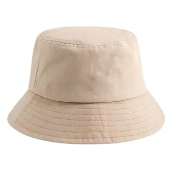 Mari Pălării de Soare Barbati de Vara Dublu Partea Găleată Pălărie Bărbați de Culoare Pură Panama Pălăriile în aer liber Pescar Hat Visor Bazinul Capac Pălărie Plajă