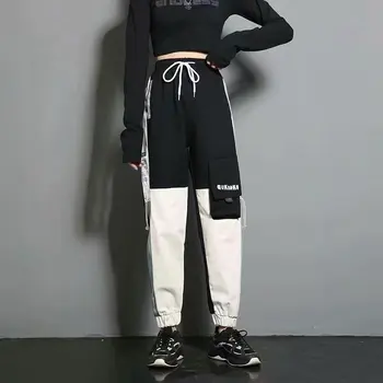 Moda Streetwear Pantaloni Femei Tendință Harajuku Jogger Pantaloni de Trening Femei Casual Femei Îmbrăcăminte Elastic Talie Pantaloni de Marfă