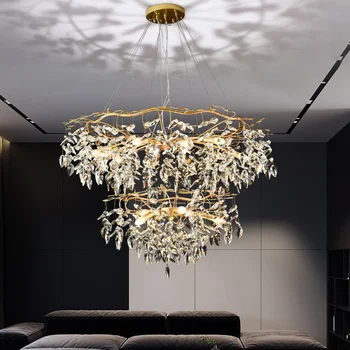 NORMICHY Modernă cu LED-uri de Iluminat Candelabru de Cristal de Lux Decor Acasă Candelabru Lampă Living Hanglamp K9 Cristal Hol Iluminat